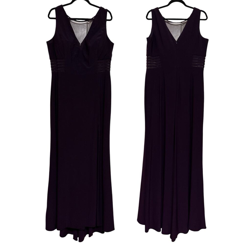 MORGAN & CO A-Line Full Length Formal Dress Purple Sleeveless Size 12/14